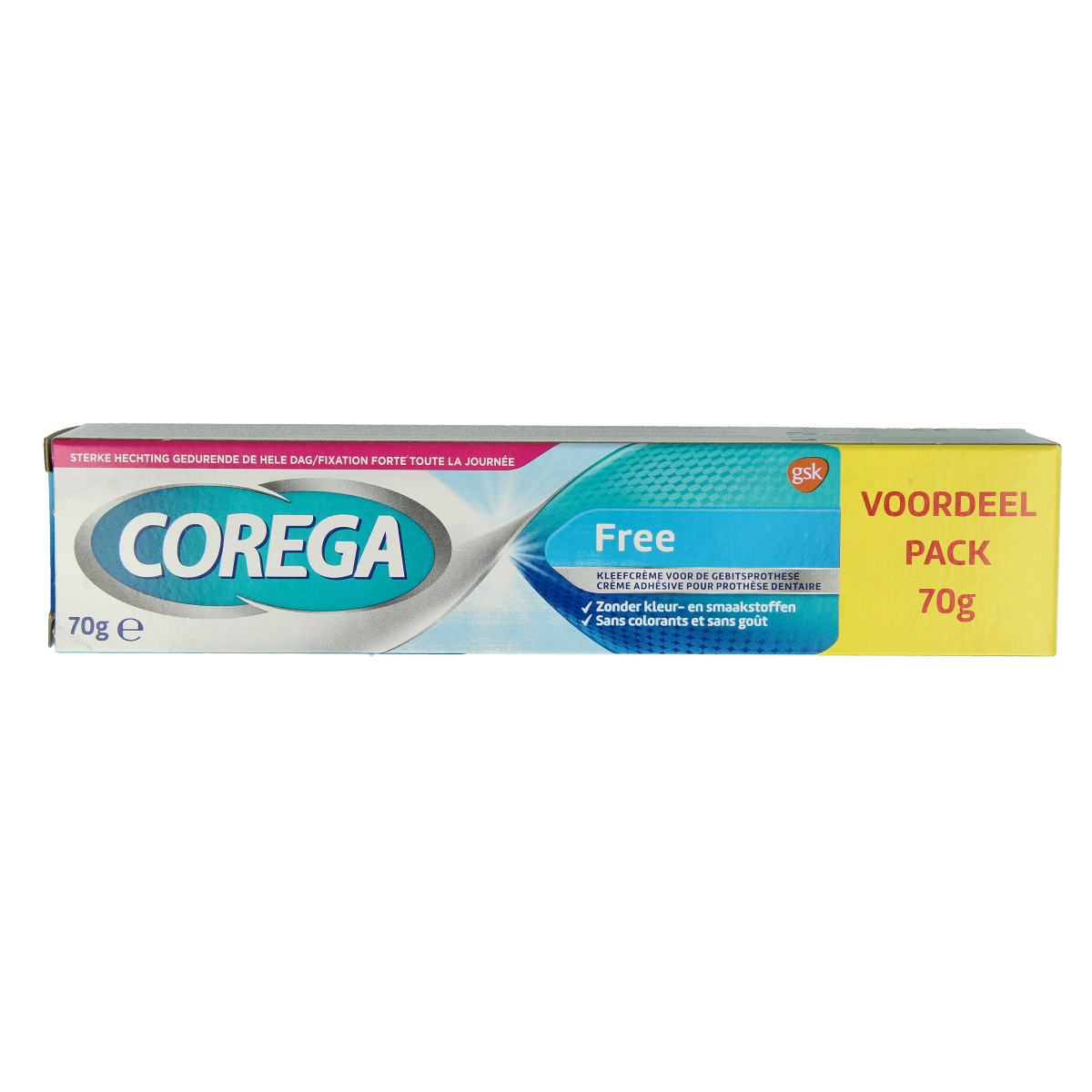 Corega Free kleefcreme voor het kunstgebit 70.00 Gram