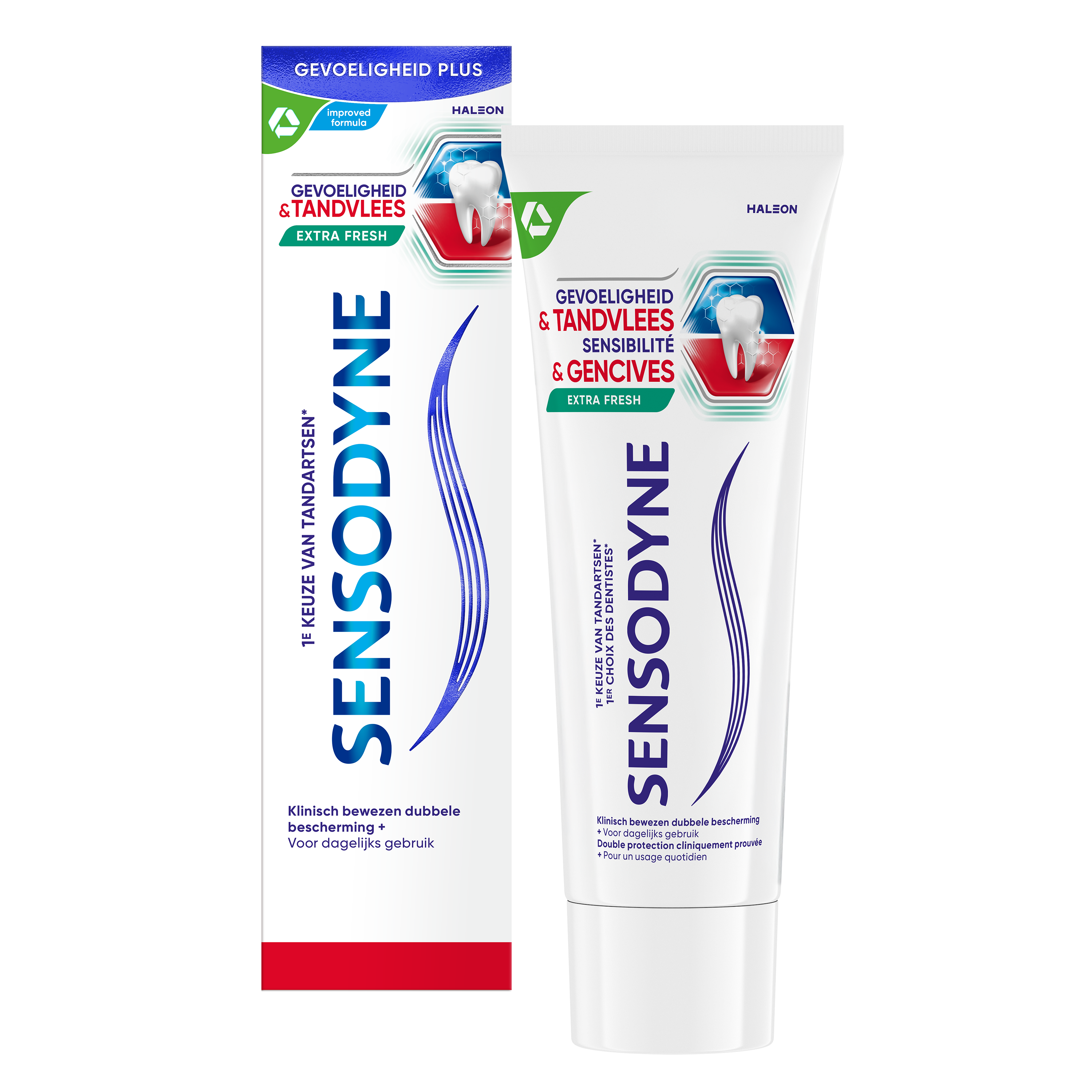 Sensodyne Tandpasta gevoeligheid & tandvlees extra fresh 75.00 Milliliter