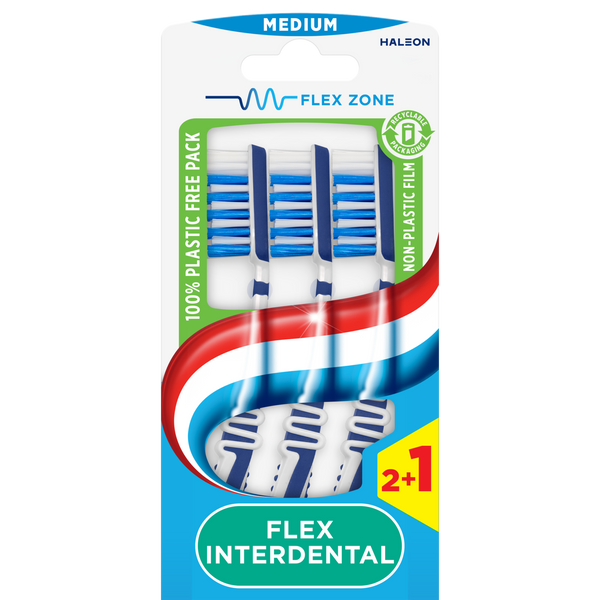 Aquafresh Tandenborstel flex interdental medium 3.00 Stuks