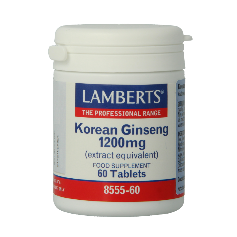 Lamberts Ginseng Koreaans 1200mg 60 Tabletten