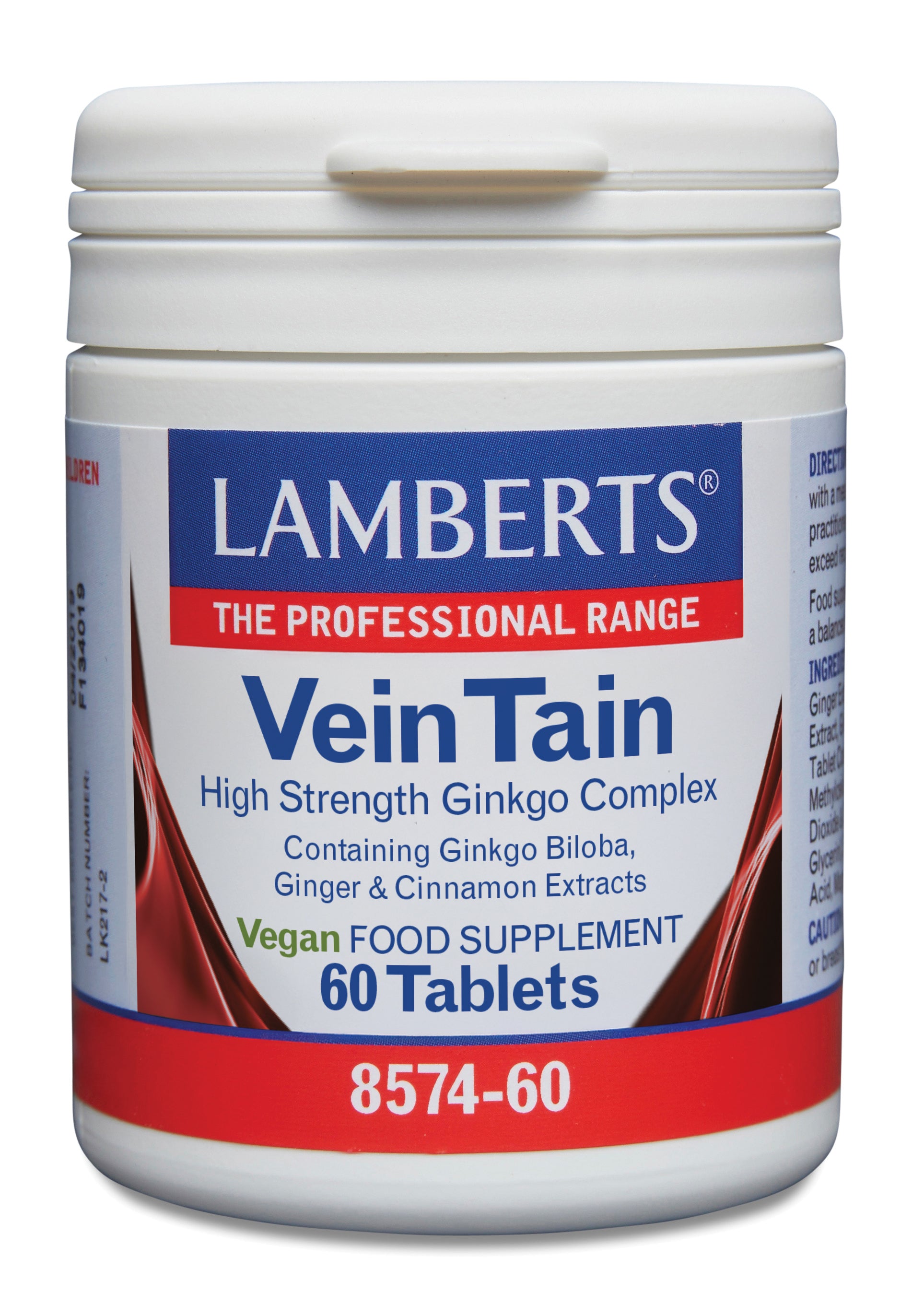 Lamberts Veintain (met ginkgo, kaneel) 60.00 Tabletten