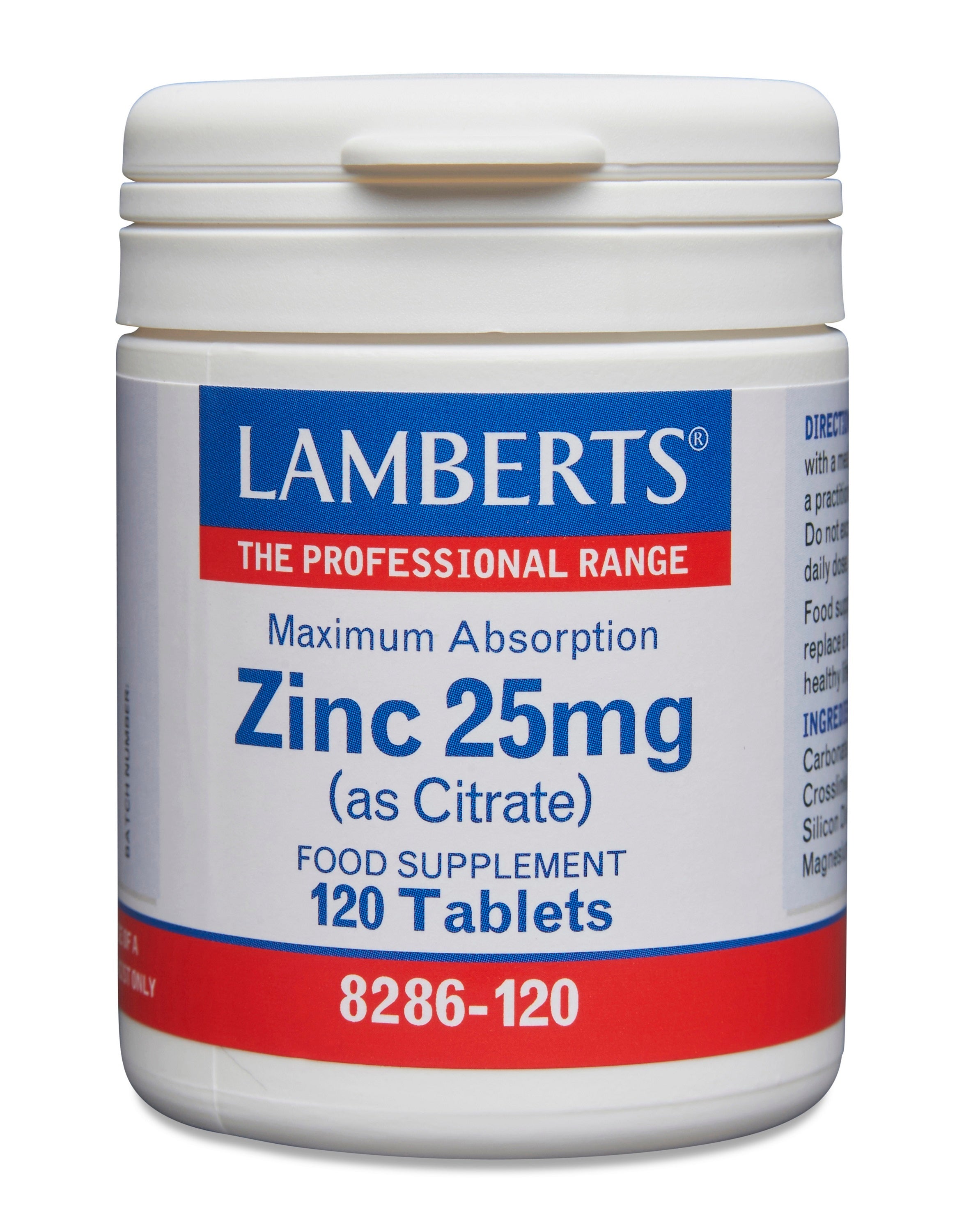 Lamberts Zink citraat 25mg 120 Tabletten