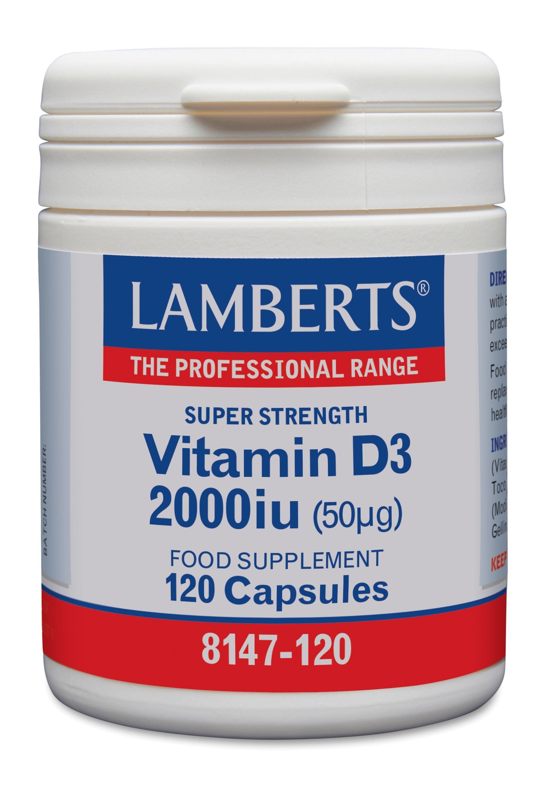 Lamberts Vitamine D3 2000IE 120 Capsules