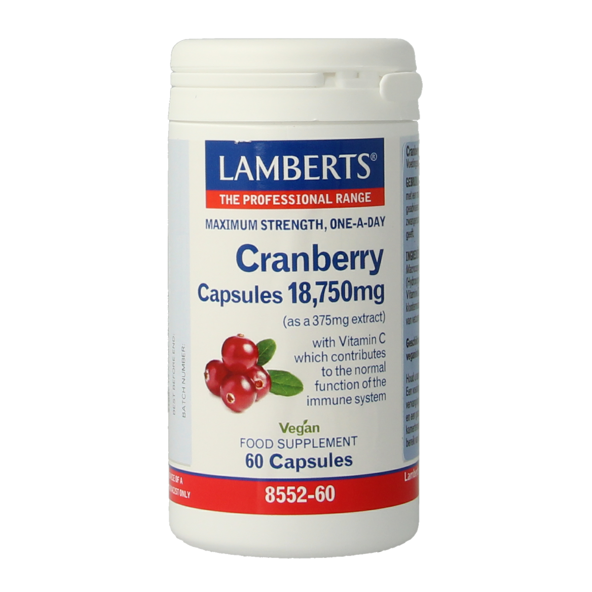 Lamberts Cranberry 60.00 Capsules