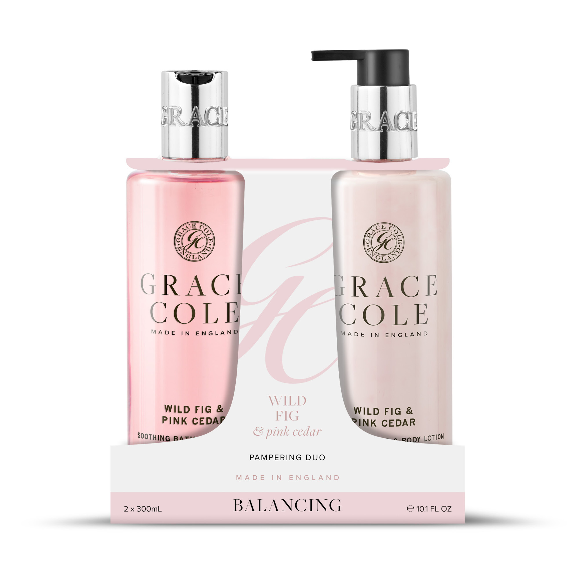 Grace Cole Wild fig & cedar bodycare duo 2 Stuks