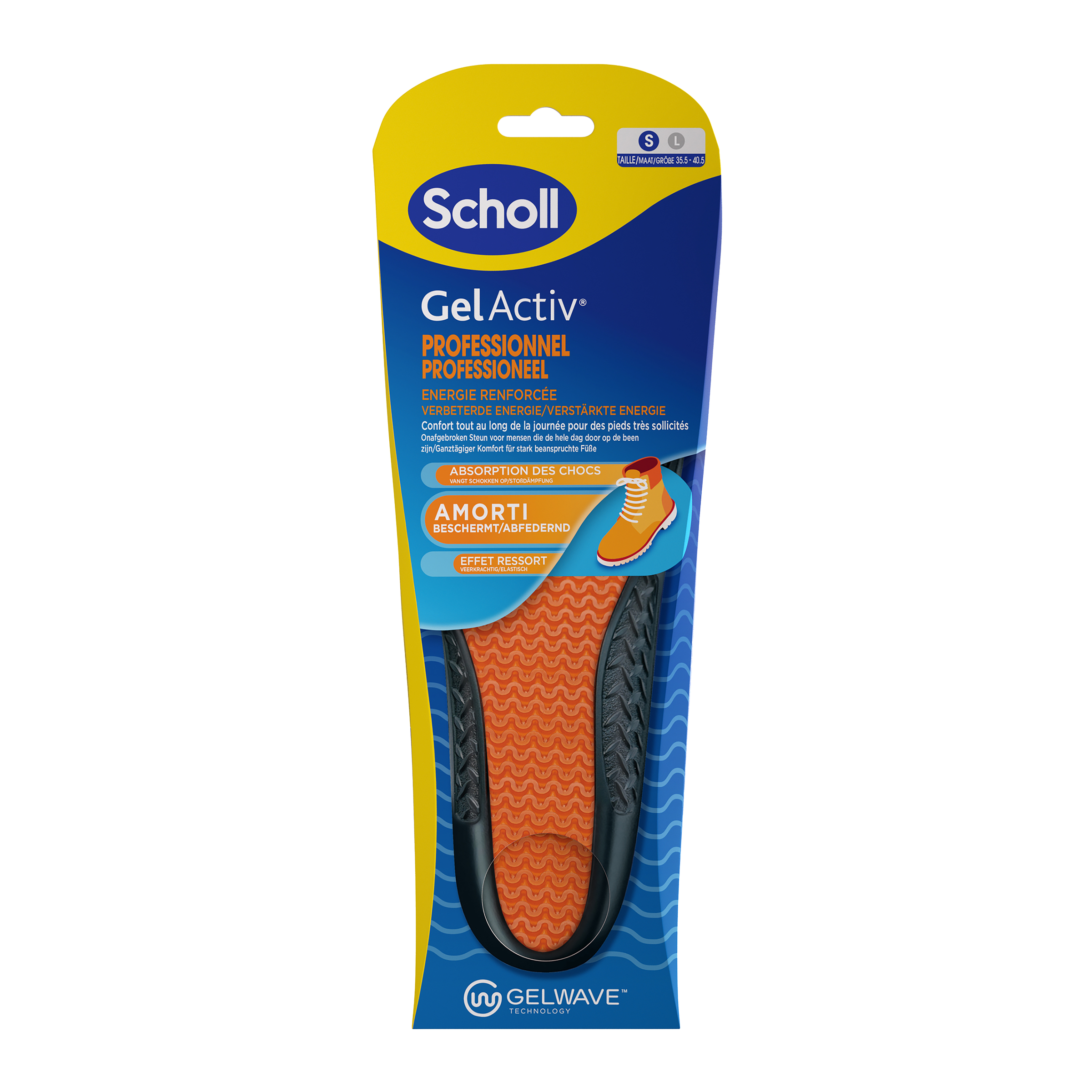 Scholl GelActive inlegzolen work & boot small 35.5 - 40.5 1.00 Paar