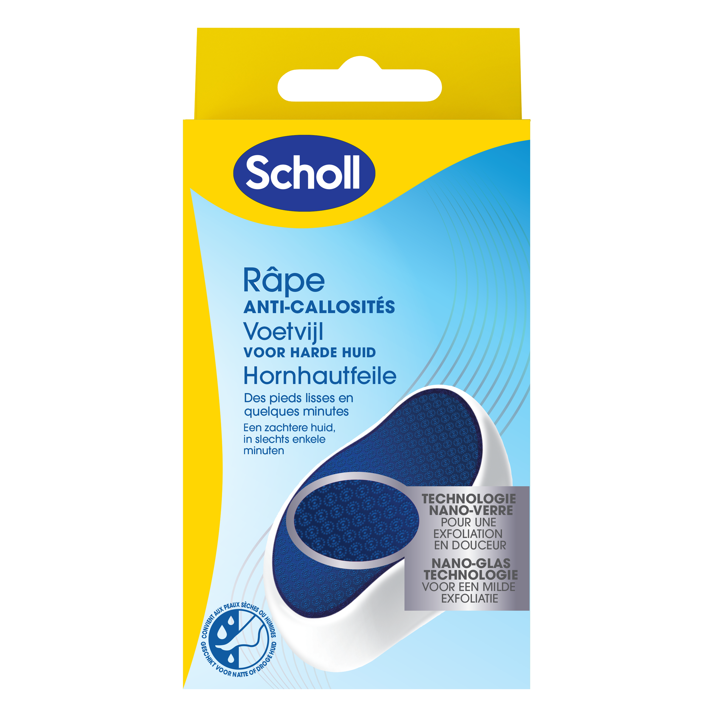 Scholl Voetvijl nano glas 1 Stuks