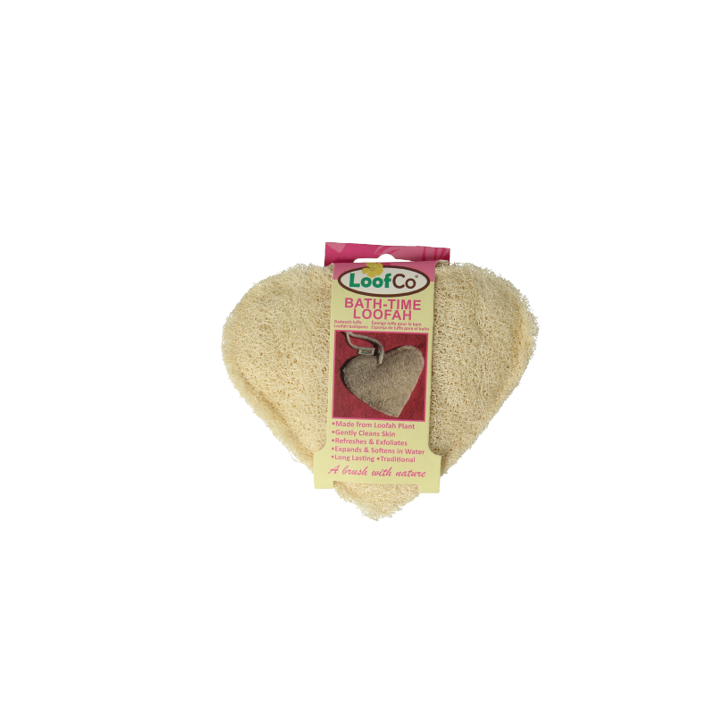 Loofco Douche en bad spons hartje bio 1 Stuks