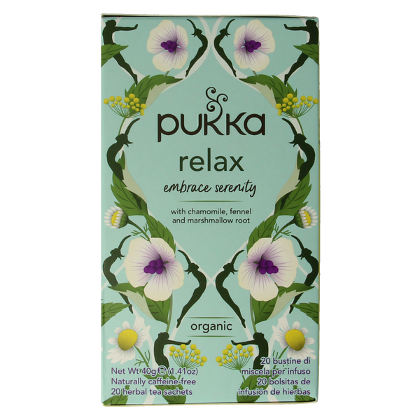 Pukka Relax thee bio 20.00 Zakjes