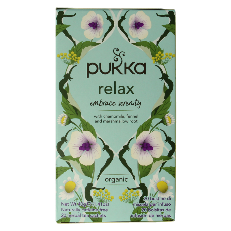 Pukka Relax thee bio 20 Zakjes