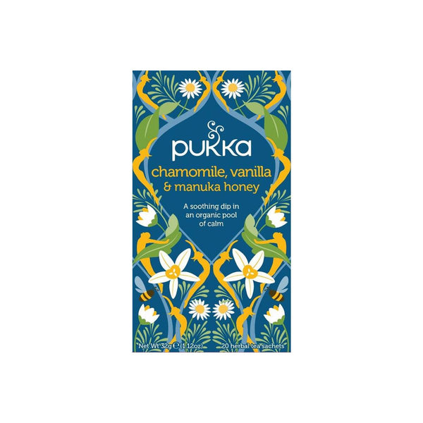 Pukka Chamomile vanille/manuka honing bio 20.00 Zakjes