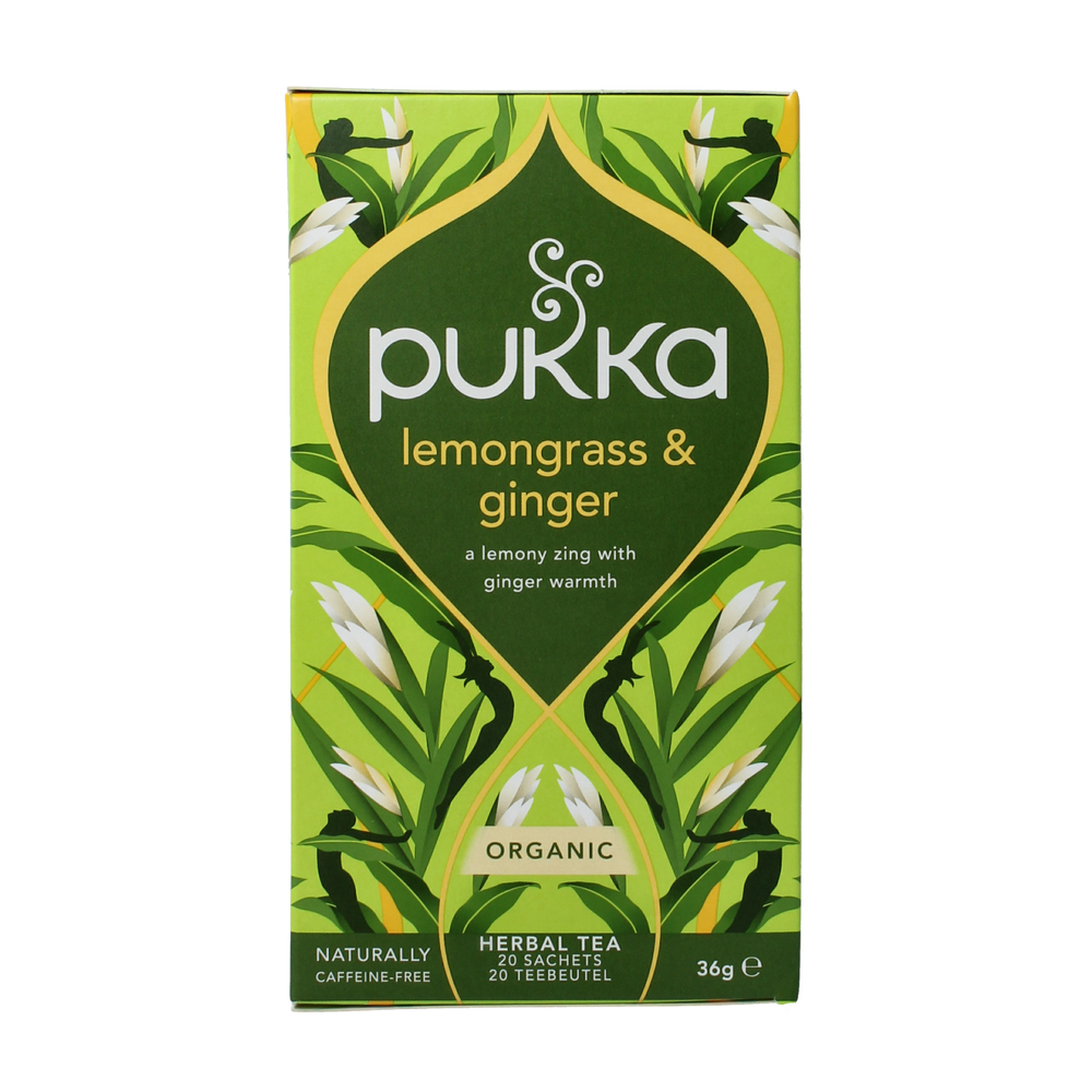 Pukka Lemongrass & ginger thee bio 20.00 Zakjes