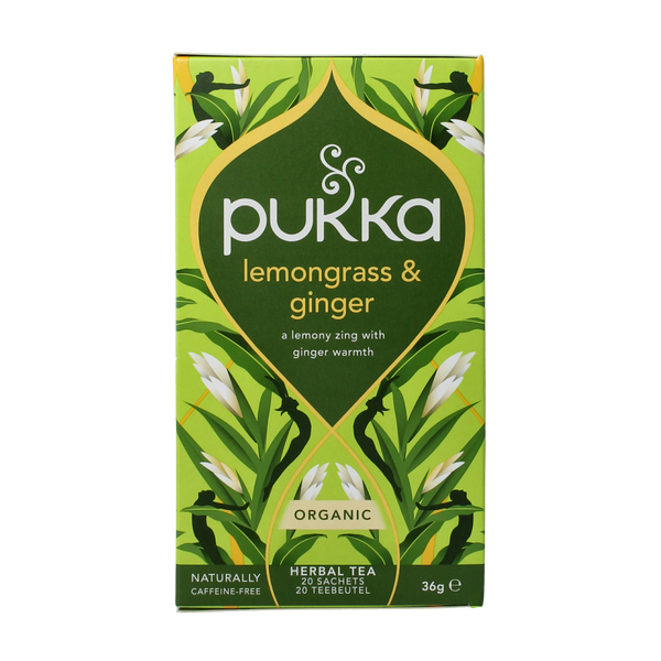 Pukka Lemongrass & ginger thee bio 20.00 Zakjes