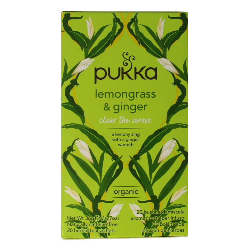 Pukka Lemongrass & ginger thee bio 20 Zakjes