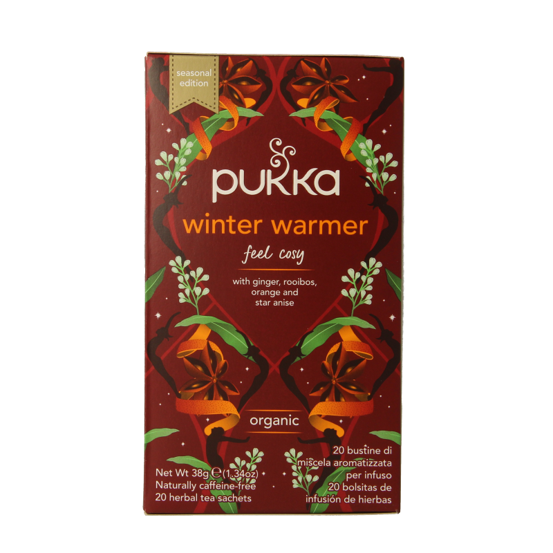 Pukka Winter warmer bio 20 Zakjes