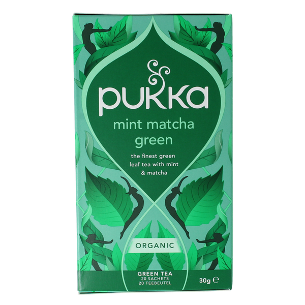Pukka Mint matcha green tea bio 20.00 Zakjes