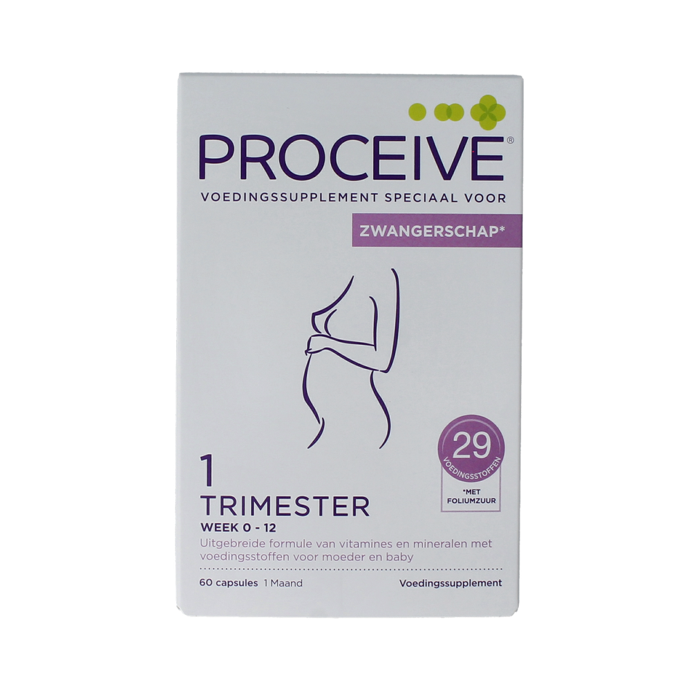 Proceive Kinderwens trimester 1 60.00 Capsules
