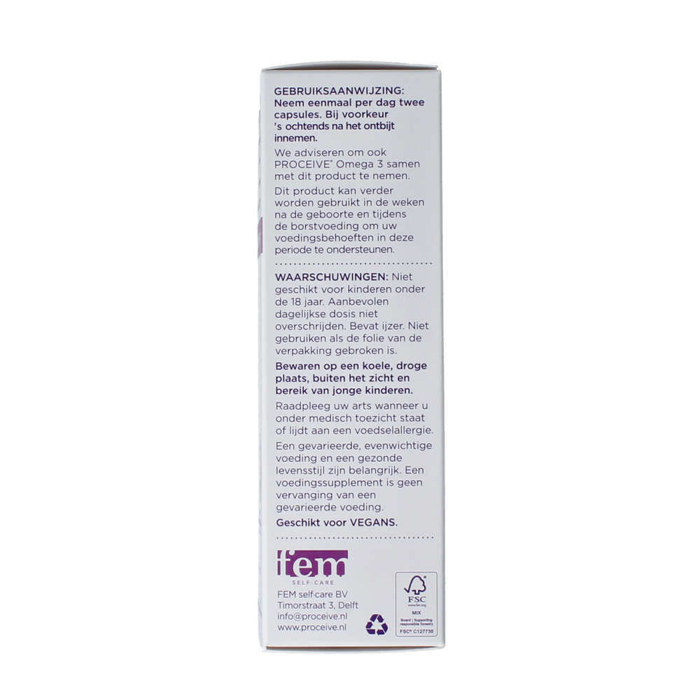 Proceive Kinderwens trimester 3 60.00 Capsules