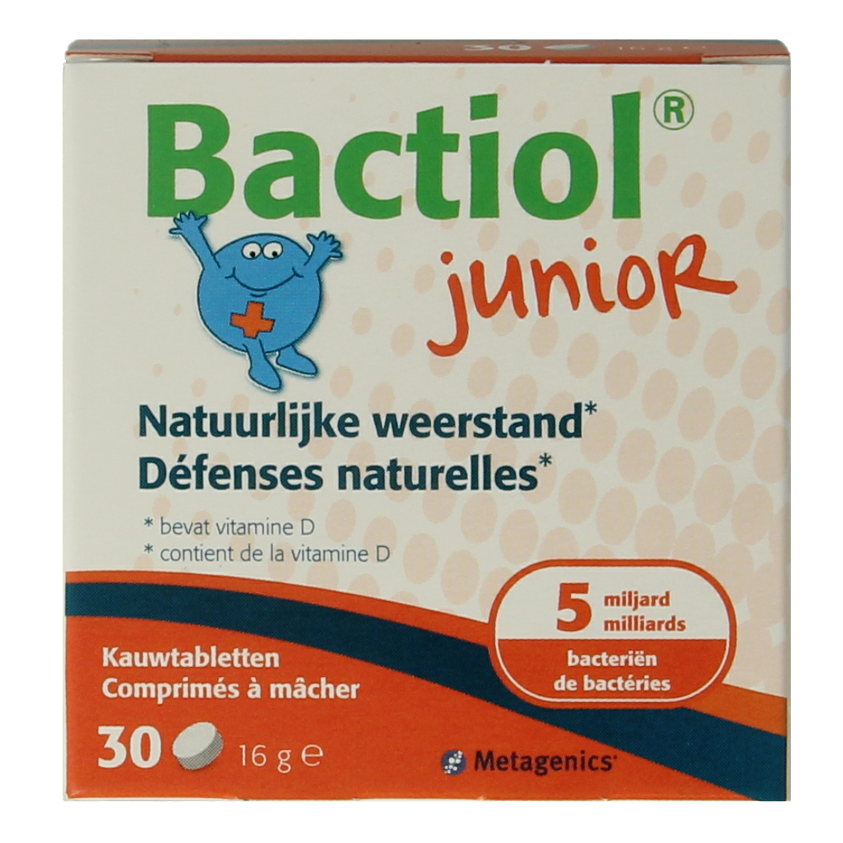Metagenics Bactiol junior chew 30.00 Kauwtabletten