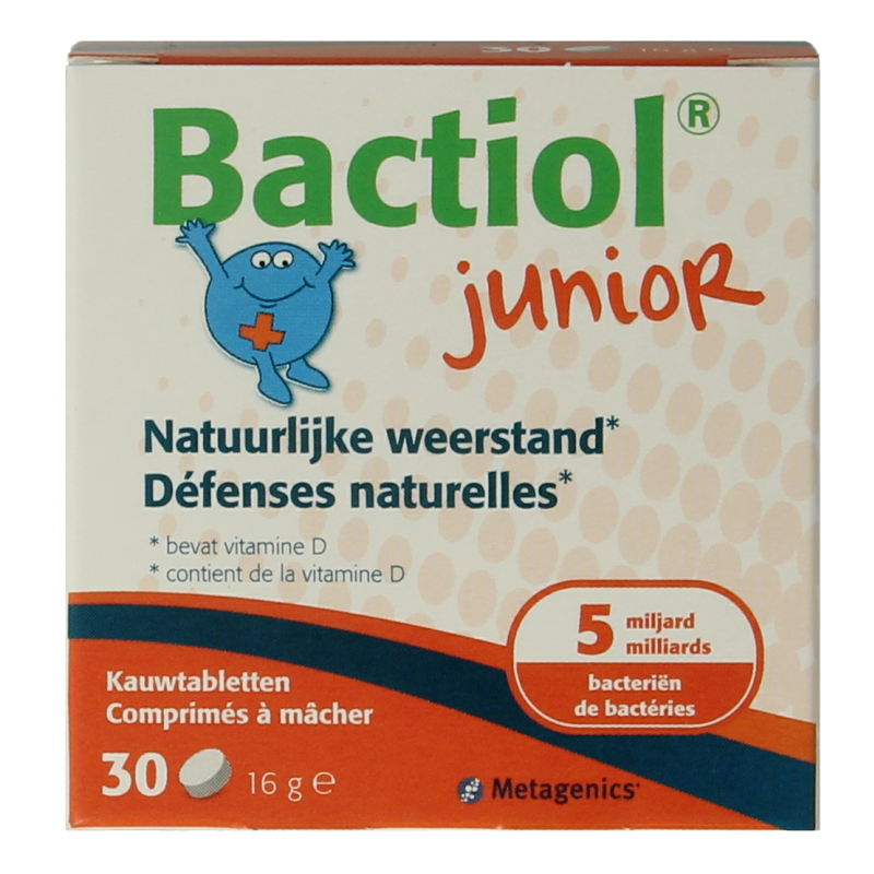 Metagenics Bactiol junior chew 30 Kauwtabletten