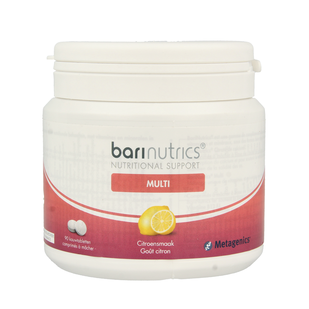 Barinutrics Multi citroen 90.00 Kauwtabletten