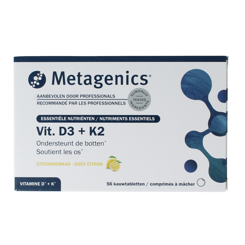 Metagenics Vitamine D3 +K2 NFD 56 Kauwtabletten