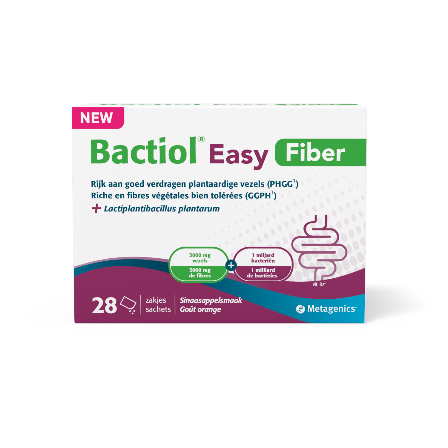 Metagenics Bactiol easy fiber zakjes 28.00 Stuks