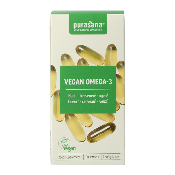 Purasana Vegan omega-3 algenolie 30.00 Softgels