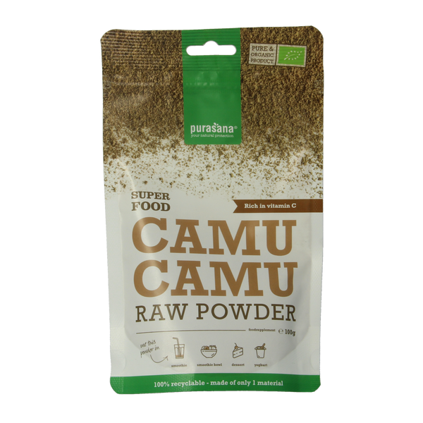 Purasana Camu Camu poeder vegan bio 100.00 Gram
