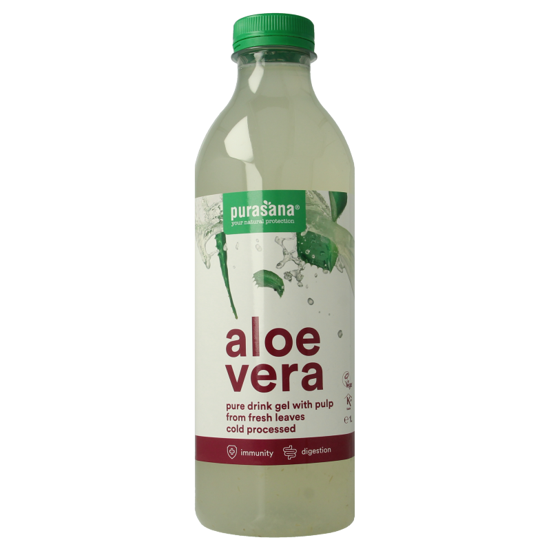 Purasana Aloe vera drink gel vegan bio 1 Liter