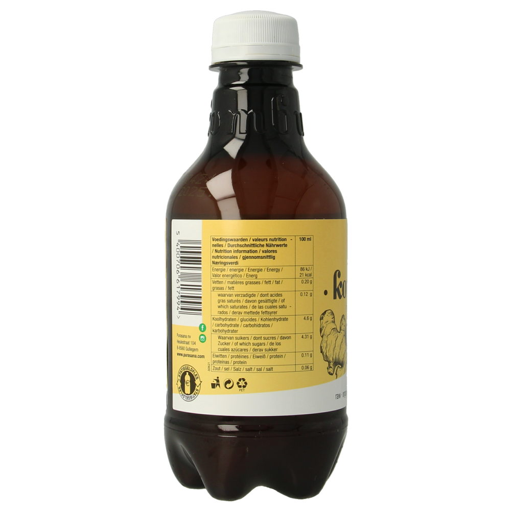 Purasana Kombucha gember vegan bio 330.00 Milliliter