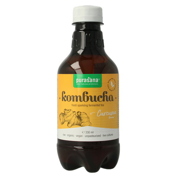 Purasana Kombucha curcuma vegan bio 330.00 Milliliter
