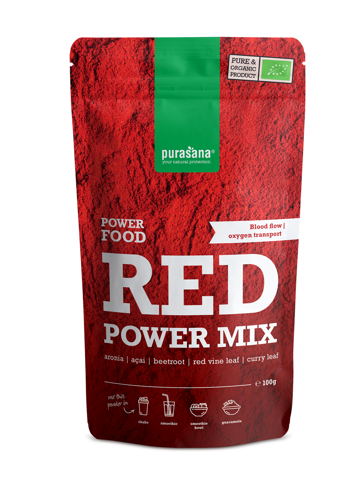 Purasana Red power mix bio 100.00 Gram