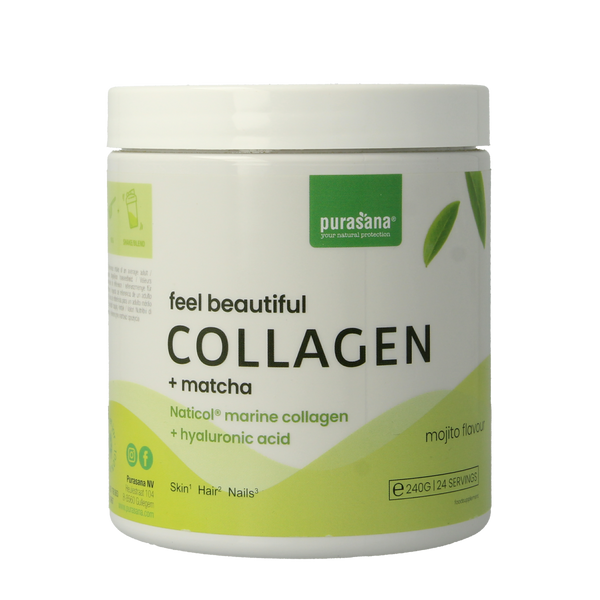Purasana Collageen matcha feel beautiful 240.00 Gram