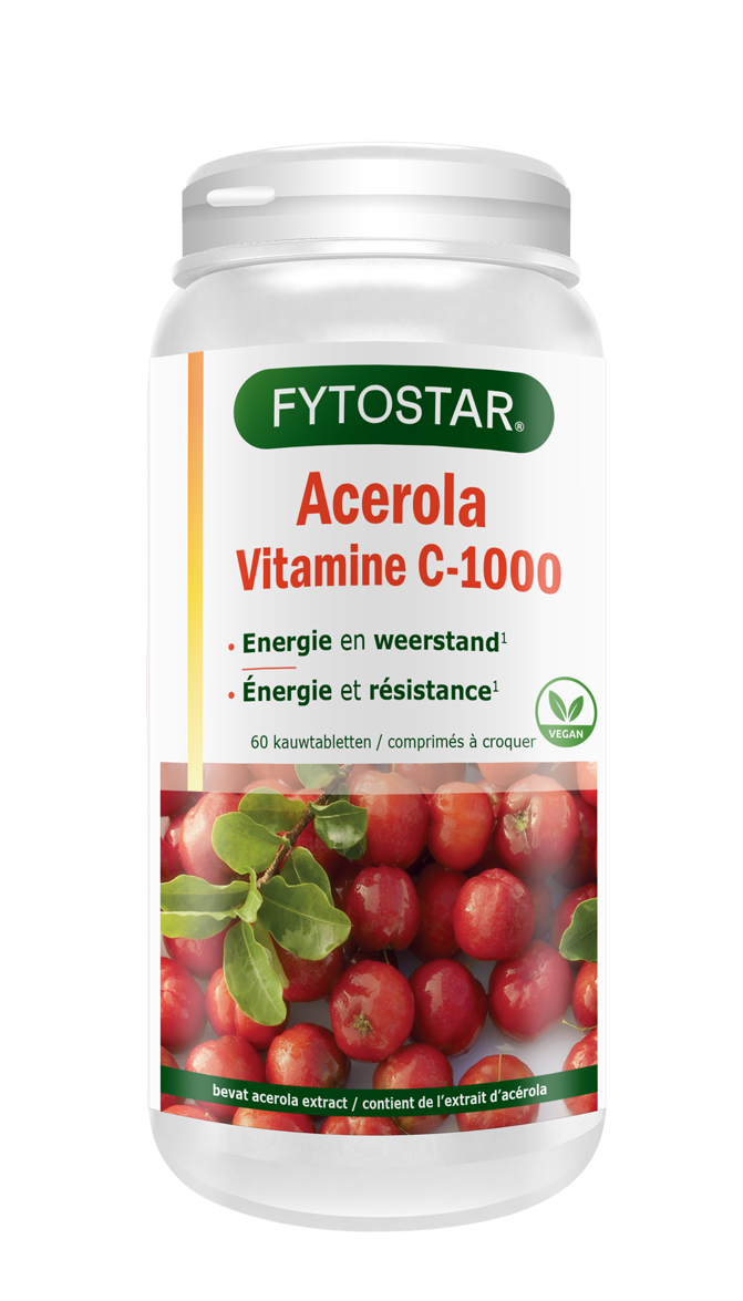 Fytostar Vitamine C 1000 acerola 60 Zuigtabletten