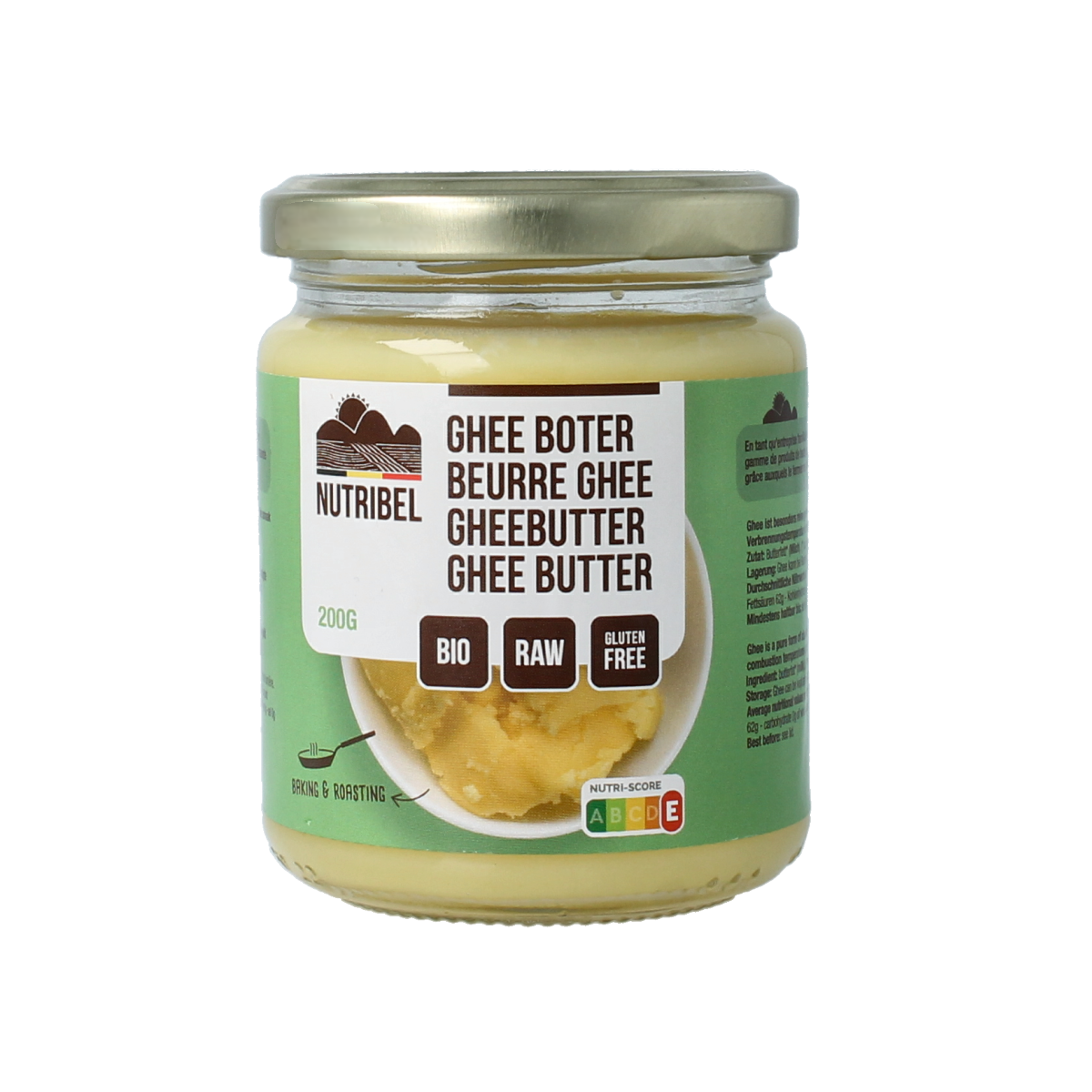Nutribel Ghee boter bio 200.00 Gram