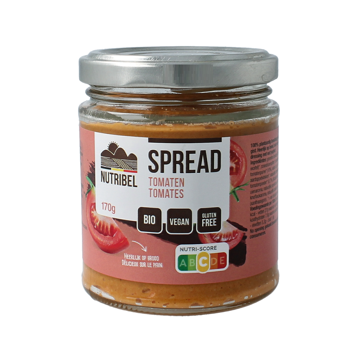 Nutribel Tomaten spread glutenvrij bio 170.00 Milliliter