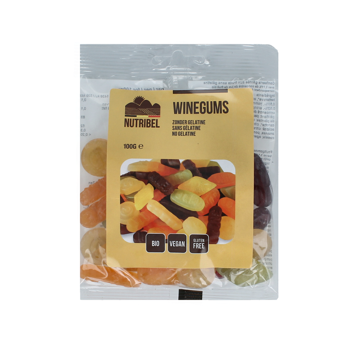 Nutribel Winegums bio 100.00 Gram