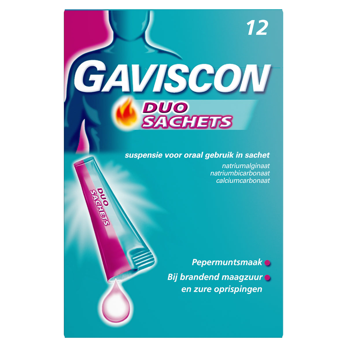 Gaviscon Duo sachets 12.00 Stuks
