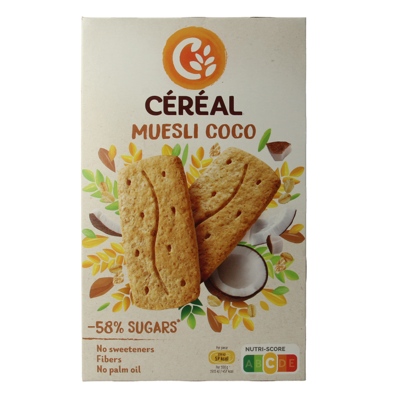 Cereal Koekjes muesli/cocos 200 Gram