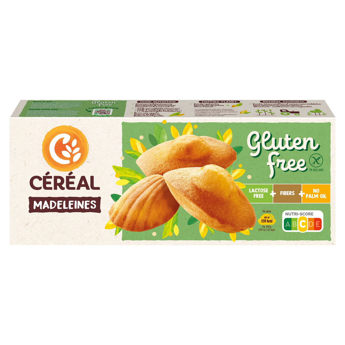 Cereal Madeleine glutenvrij 180.00 Gram