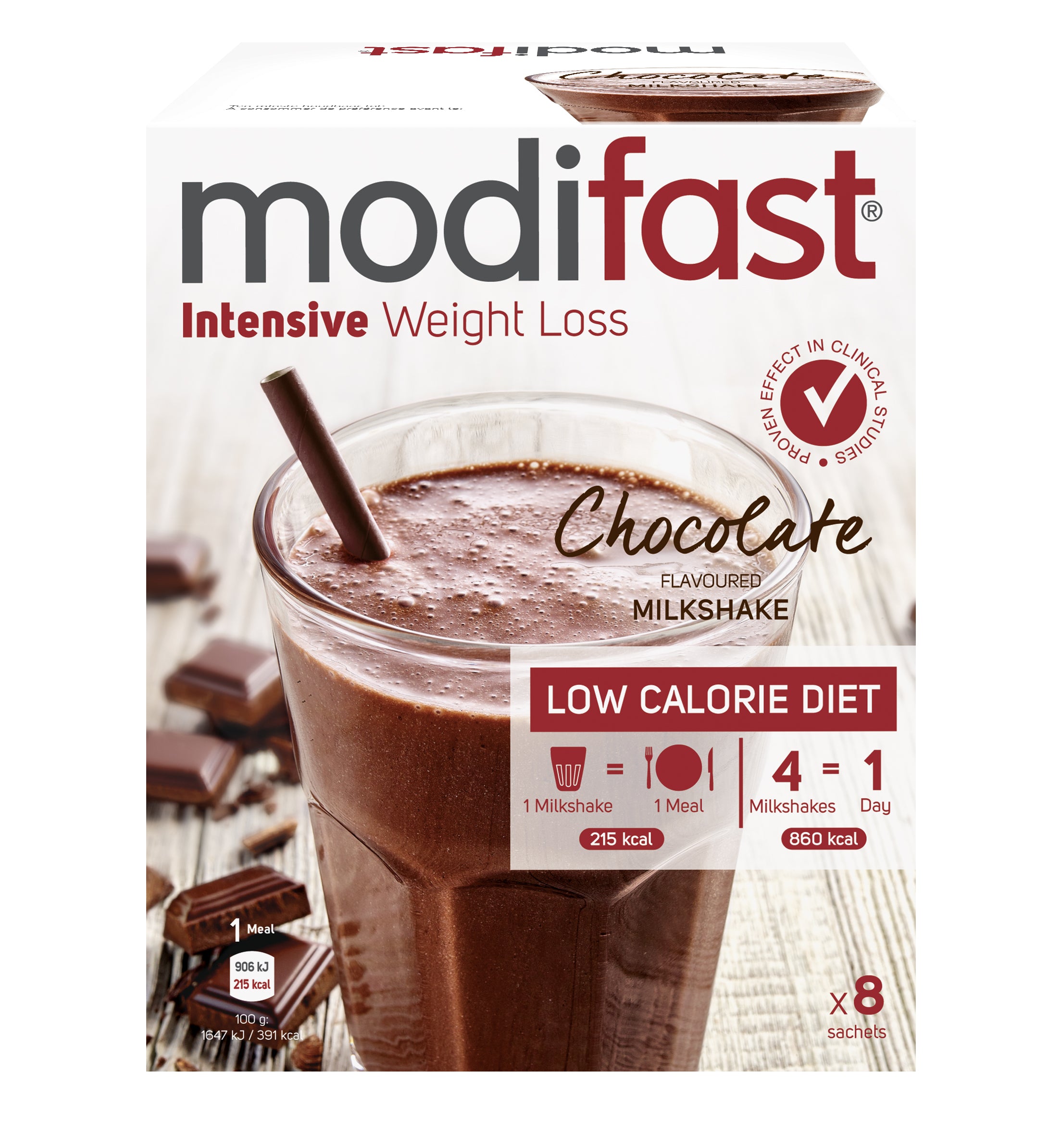 Modifast Intensive milkshake chocolate 440.00 Gram