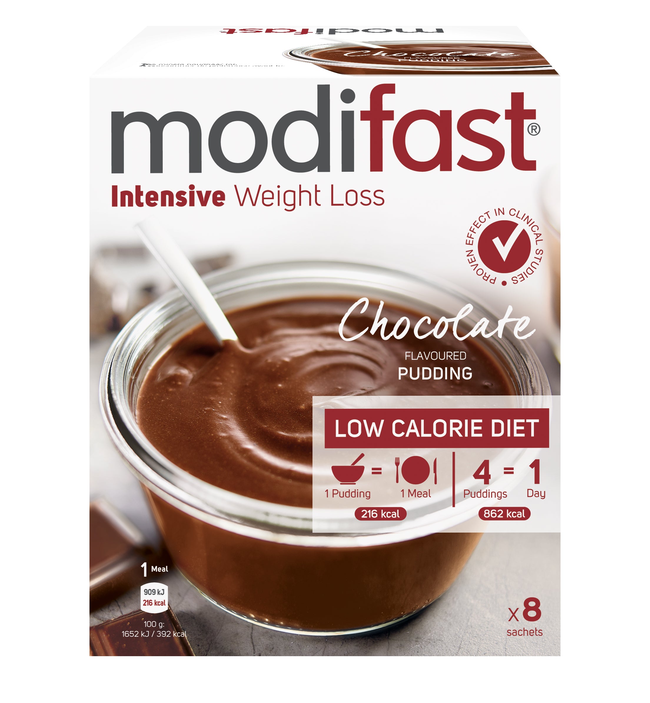 Modifast Op=Op Intensive pudding chocolate 440.00 Gram
