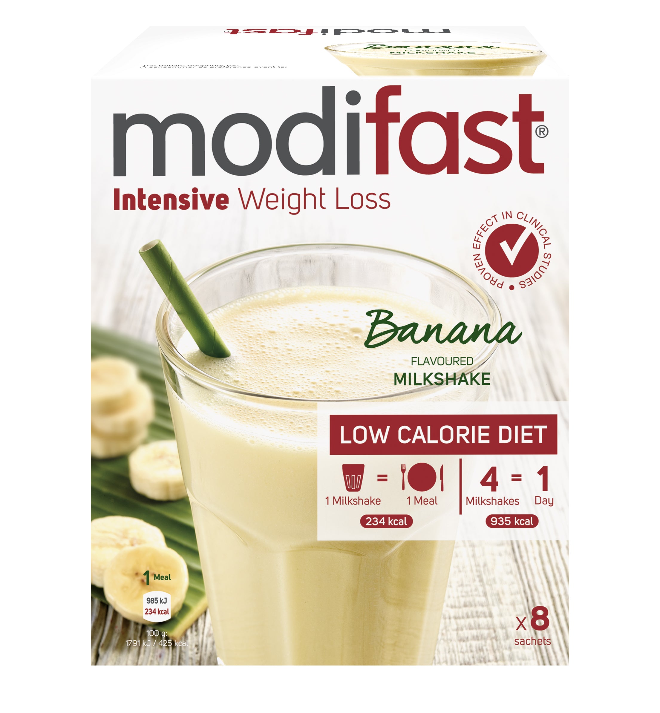 Modifast Intensive milkshake banana 440 Gram
