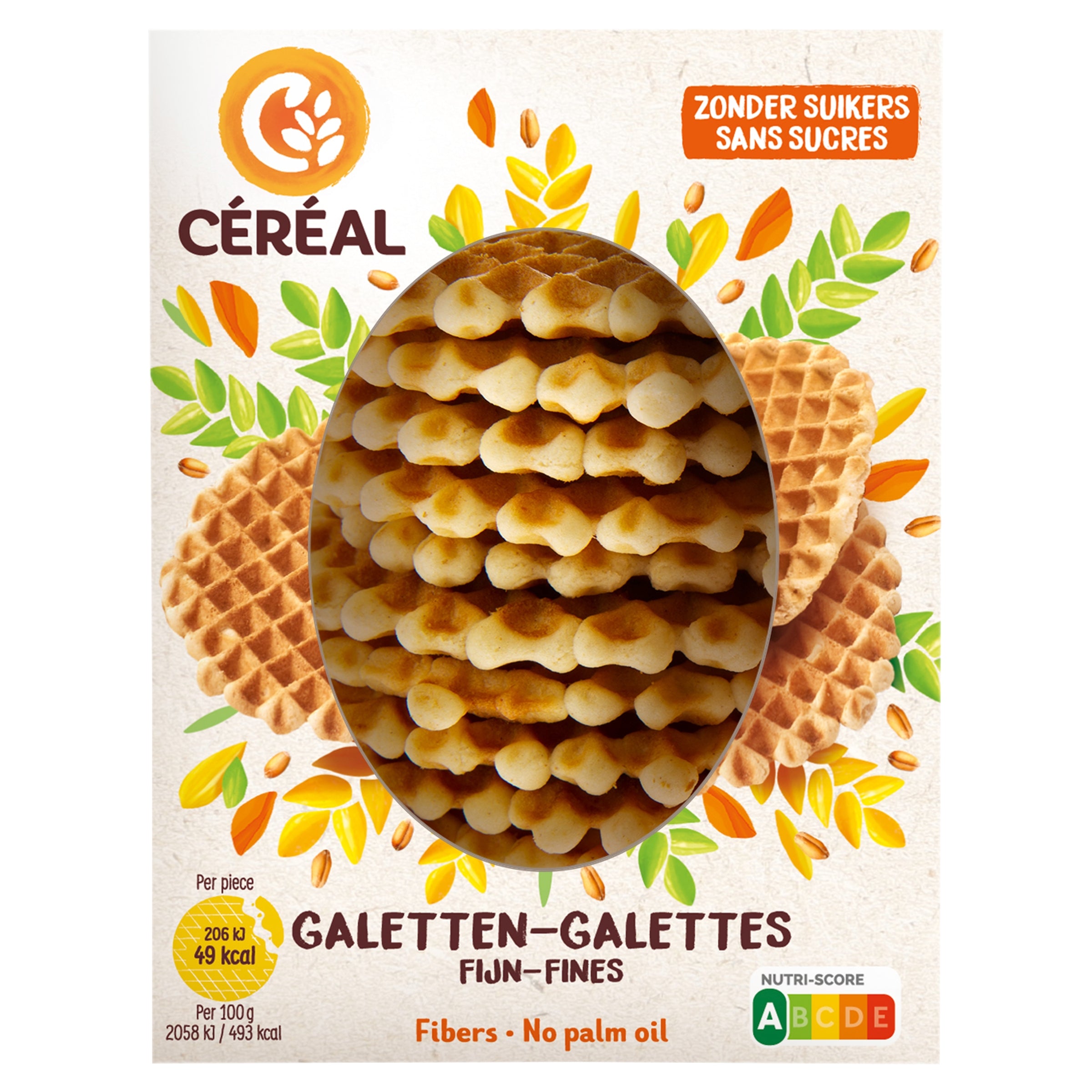 Cereal Galetten fijn zonder suikers 150.00 Gram