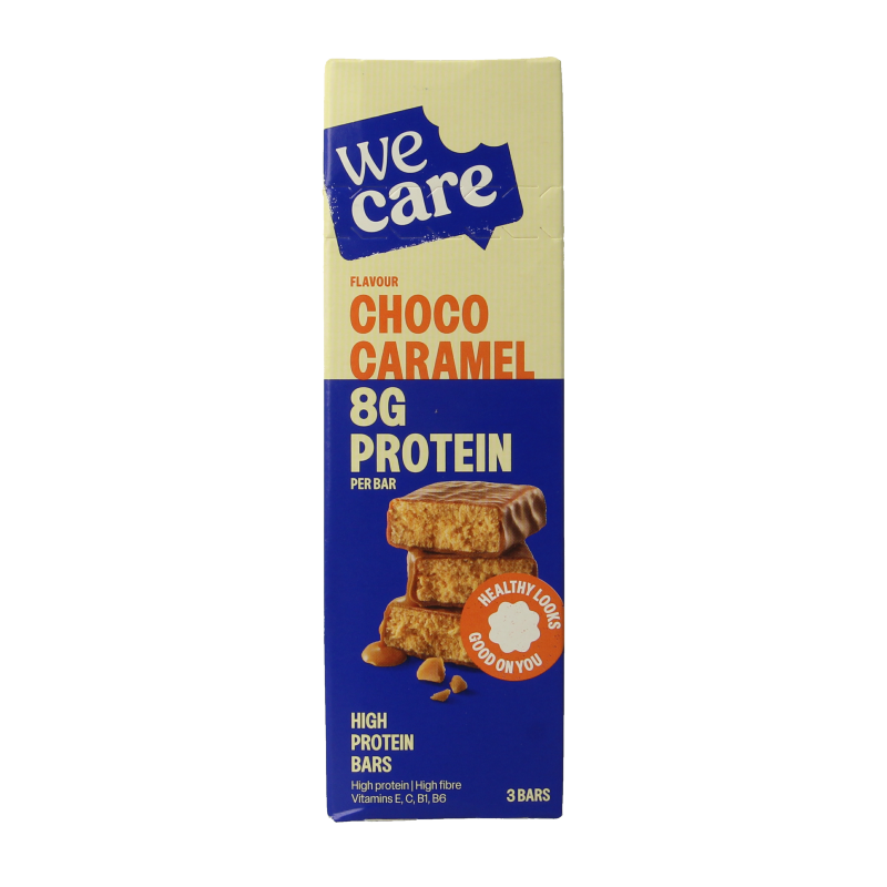 WeCare High protein bars choco caramel 81 Gram