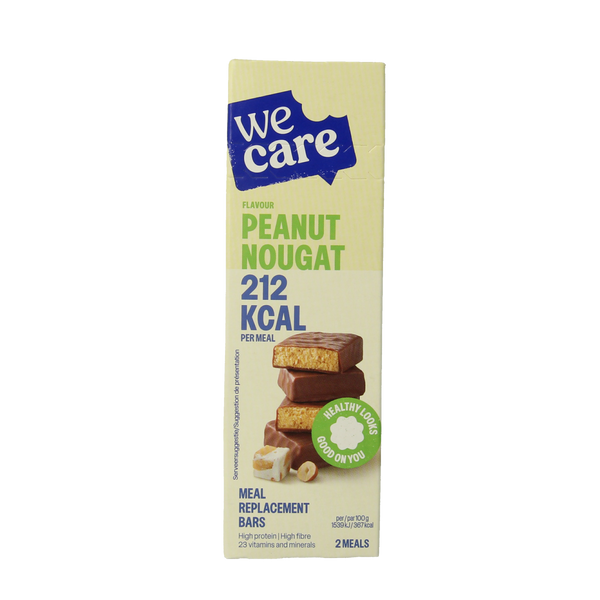 WeCare Meal replacement bars peanut nougat 116.00 Gram