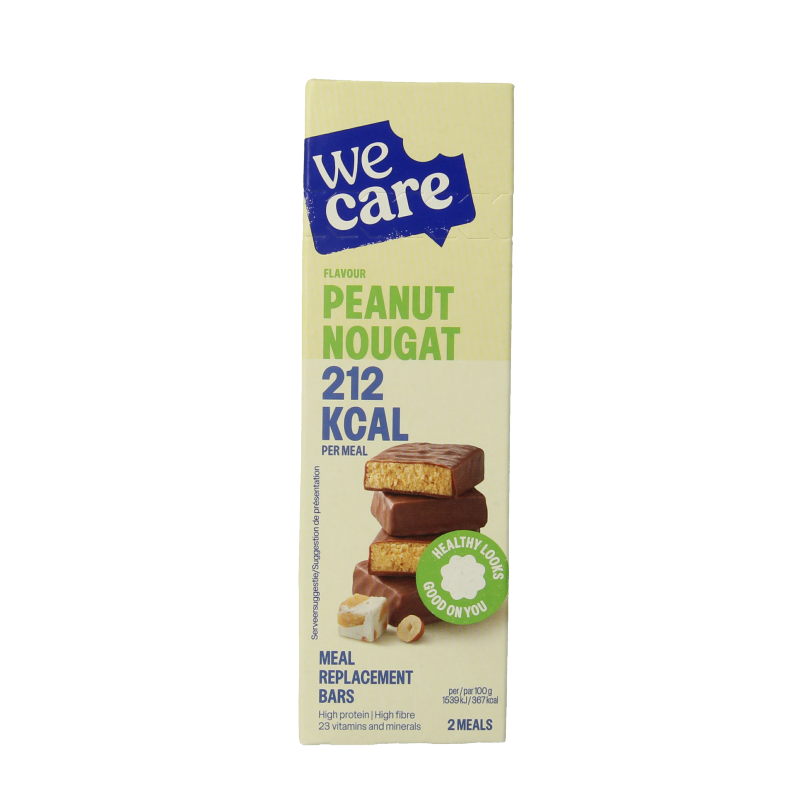 WeCare Meal replacement bars peanut nougat 116 Gram