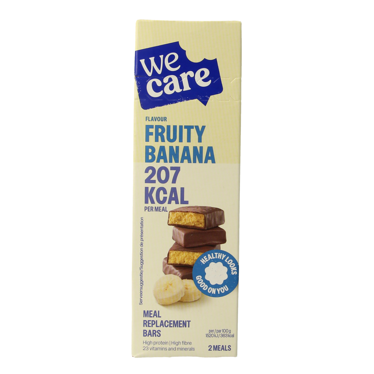 WeCare Meal replacement bars fruity banana 116.00 Gram