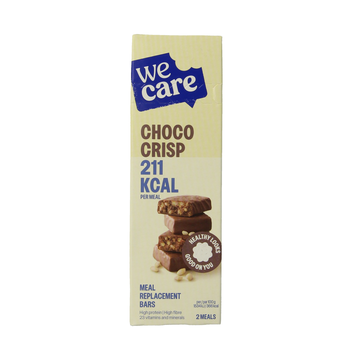 WeCare Meal replacement bars choco crisp 116.00 Gram